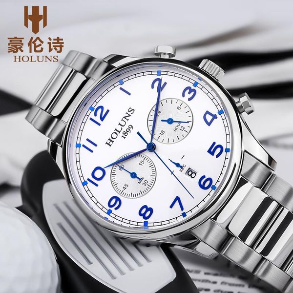 wristwatches drop quartz 100m waterproof sub dial working steel strap band watch men gift mens clock horloges mannen, Slivery;brown
wristwatches drop quartz 100m waterproof sub dial working steel strap band watch men gift mens clock horloges mannen, Slivery;brown