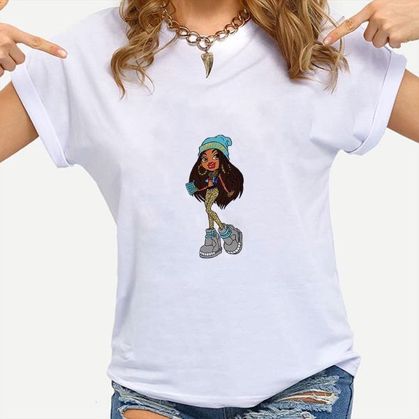 bratz vogue summer and mens t shirt women arrivals funny sport for girl cute fashion european short sleeve 90s harajuku, White;black
bratz vogue summer and mens t shirt women arrivals funny sport for girl cute fashion european short sleeve 90s harajuku, White;black