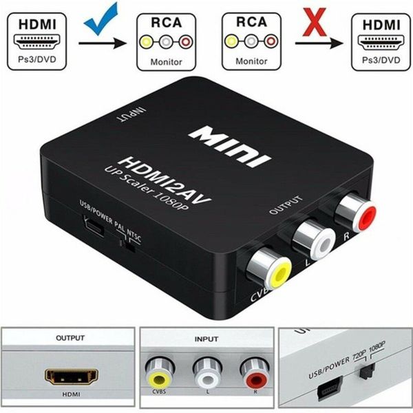 audio cables & connectors hd video converter box to rca av/cvsb l/r 1080p adapter ntsc pal av
audio cables & connectors hd video converter box to rca av/cvsb l/r 1080p adapter ntsc pal av