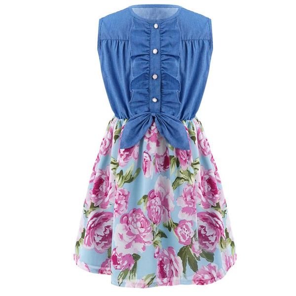 girl's dresses children clothes girls dress summer 2021 fashion kids denim sleeveless flower print princess casual wear, Red;yellow
girl's dresses children clothes girls dress summer 2021 fashion kids denim sleeveless flower print princess casual wear, Red;yellow