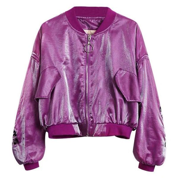 women's jackets spring autumn street loose fitting baseball cropped jacket european and american hip hop long sleeve girl coat short, Black;brown
women's jackets spring autumn street loose fitting baseball cropped jacket european and american hip hop long sleeve girl coat short, Black;brown