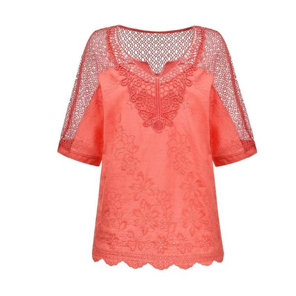 neck flared sleeves mesh patchwork shirts summer plus size casual loose women blouse pink street womens blouses 5xl women's &, White
neck flared sleeves mesh patchwork shirts summer plus size casual loose women blouse pink street womens blouses 5xl women's &, White