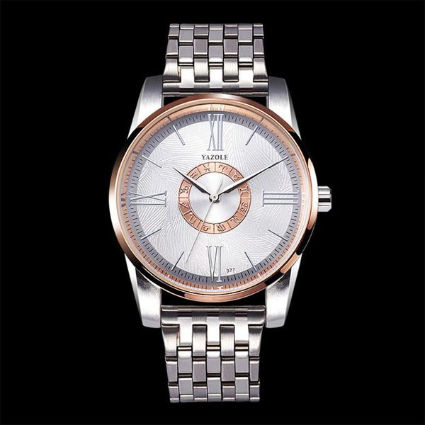 wristwatches yazole brand men watch wrist bracelet quartz fashion stainless steel band big roman number watches relogio masculino, Slivery;brown
wristwatches yazole brand men watch wrist bracelet quartz fashion stainless steel band big roman number watches relogio masculino, Slivery;brown