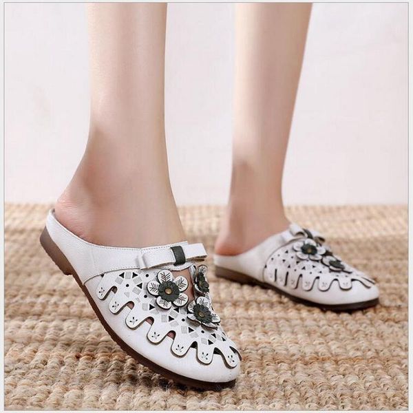 slippers women 2021 fashion cut-outs shoes summer closed toe flat casual sandals genuine leather lady slides woman, Black
slippers women 2021 fashion cut-outs shoes summer closed toe flat casual sandals genuine leather lady slides woman, Black