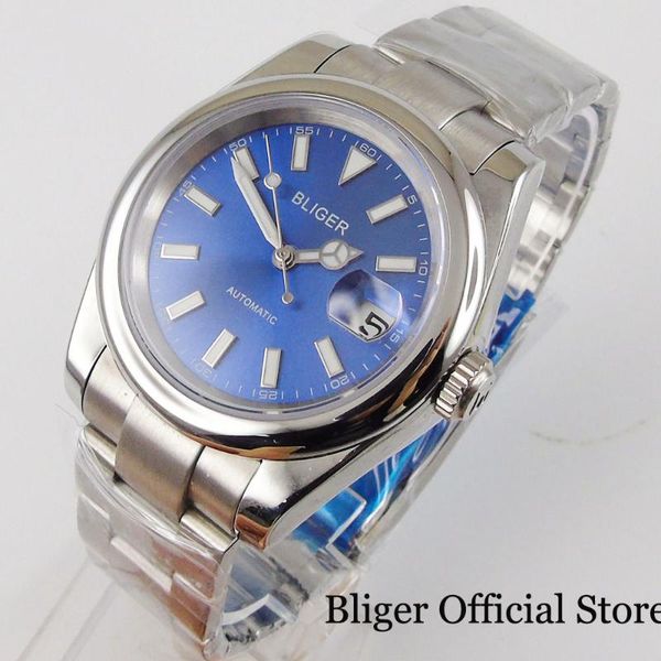 wristwatches bliger blue 36mm polish bezel selfwinding men watch luminous hand 21 jewels miyota 8215 brushed oyster bracelet, Slivery;brown
wristwatches bliger blue 36mm polish bezel selfwinding men watch luminous hand 21 jewels miyota 8215 brushed oyster bracelet, Slivery;brown