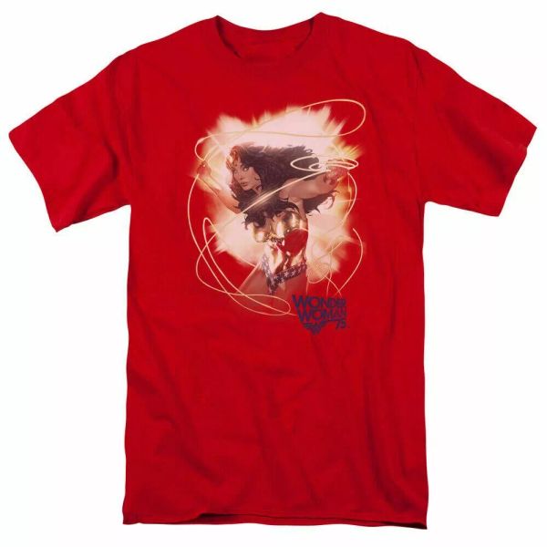 Wonder Woman 75th Burst T Shirt Mens Licensed Classic DC Comics Tee Red, White;black
Wonder Woman 75th Burst T Shirt Mens Licensed Classic DC Comics Tee Red, White;black