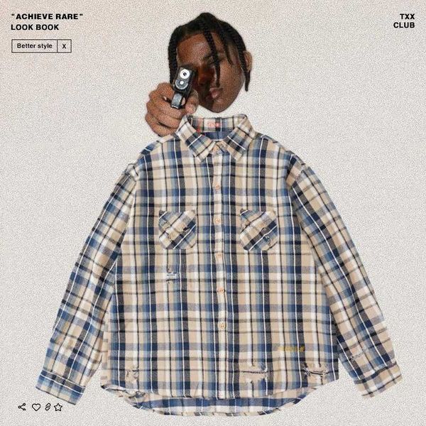 vujade high street heavy industry wear out hole long sleeve shirt fashion brand hip hop loose embroidery letter plaid shirt men, White;black
vujade high street heavy industry wear out hole long sleeve shirt fashion brand hip hop loose embroidery letter plaid shirt men, White;black