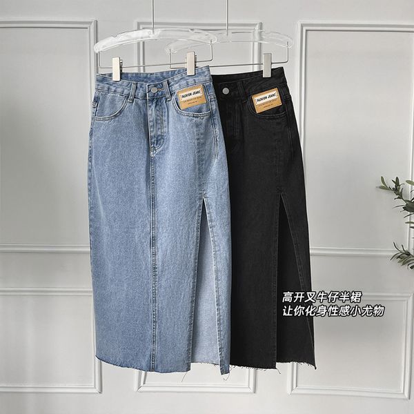 skirts denim split 2021 summer high waist and thin buttocks mid length skirt for women, Black
skirts denim split 2021 summer high waist and thin buttocks mid length skirt for women, Black