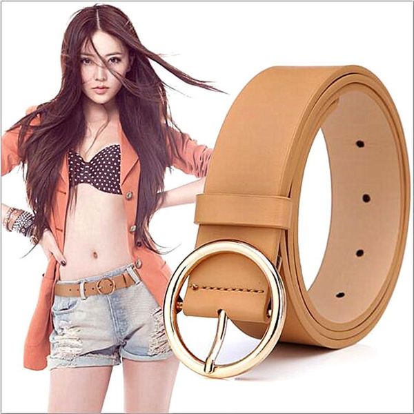 belts 2021 fashion for women pin buckle solid color round international trend imitation leather pu cinturon mujer, Black;brown
belts 2021 fashion for women pin buckle solid color round international trend imitation leather pu cinturon mujer, Black;brown