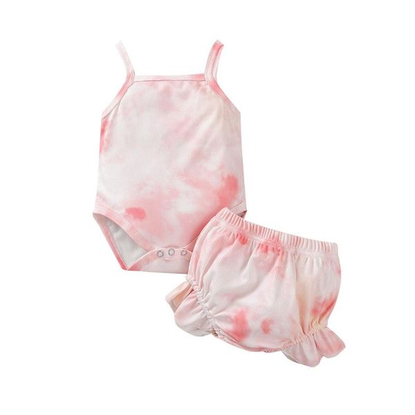 clothing sets cute girls tie-dye clothes set sleeveless square collar sling romper + short pants with ruffles baby girl, White
clothing sets cute girls tie-dye clothes set sleeveless square collar sling romper + short pants with ruffles baby girl, White