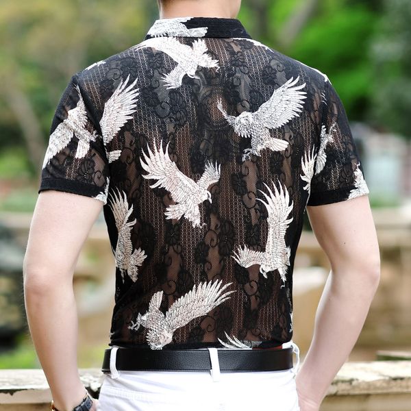 summer shirt short sleeve, White;black