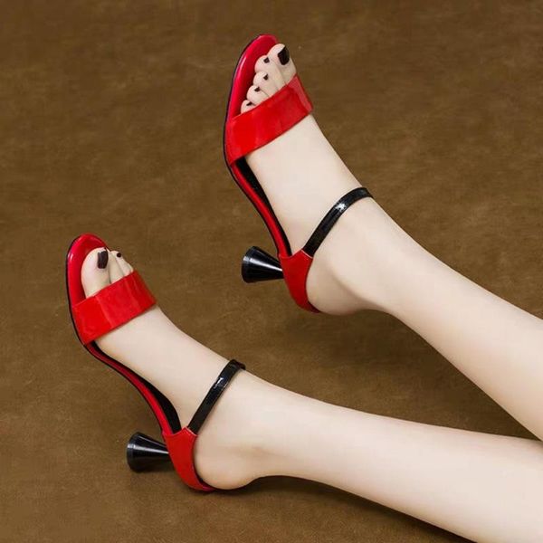 sandals patent leather women fashion korean version of high heels, stiletto slippers, 2021 summer all-match shoes, Black
sandals patent leather women fashion korean version of high heels, stiletto slippers, 2021 summer all-match shoes, Black