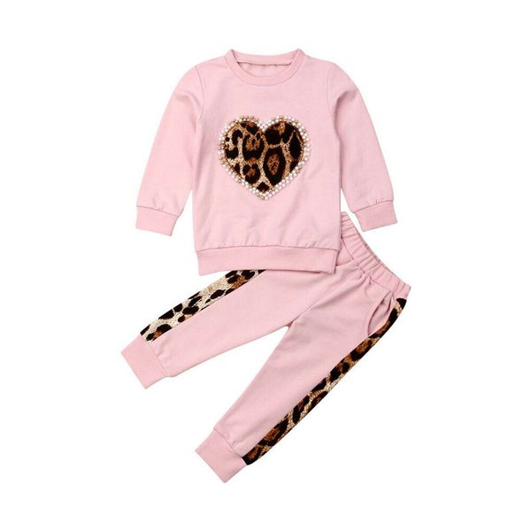 1-6y leopard kid girls clothing set toddler baby children long sleeve heart t shirt + pants outfits costumes tracksuit 210515, White
1-6y leopard kid girls clothing set toddler baby children long sleeve heart t shirt + pants outfits costumes tracksuit 210515, White