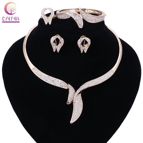 sall fashion necklace earrings bracelet ring gold color jewelry sets for women wedding imitation crystal holiday accessories, Black
sall fashion necklace earrings bracelet ring gold color jewelry sets for women wedding imitation crystal holiday accessories, Black