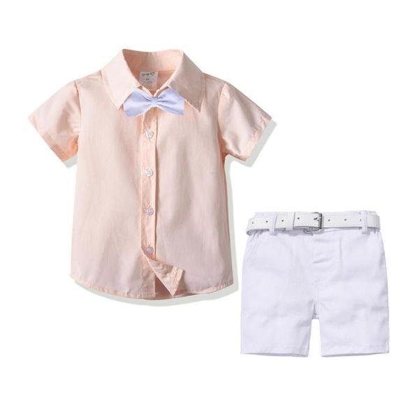 clothing sets summer 1-6 years boys pink shirt + white shorts belt children solid outfits fashion kids clothes suit
clothing sets summer 1-6 years boys pink shirt + white shorts belt children solid outfits fashion kids clothes suit