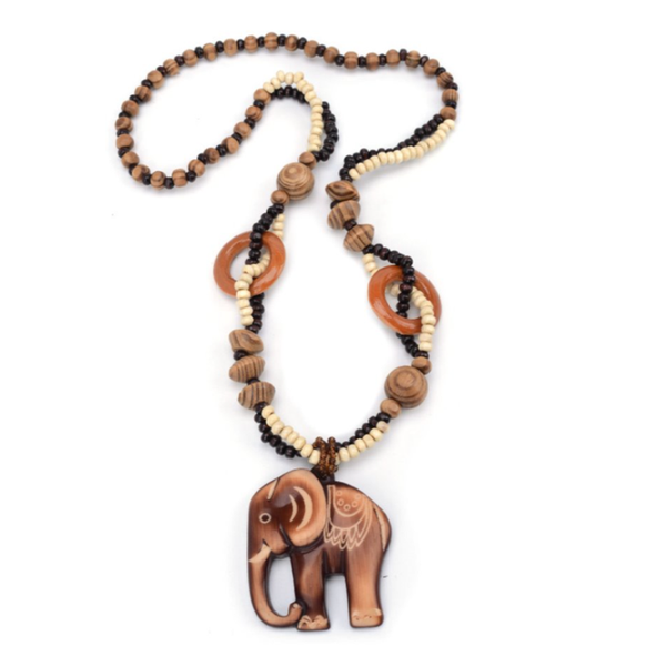 pendant necklaces fyjs unique jewelry wood engraved elephant shape handmade weave rope chain necklace, Silver
pendant necklaces fyjs unique jewelry wood engraved elephant shape handmade weave rope chain necklace, Silver