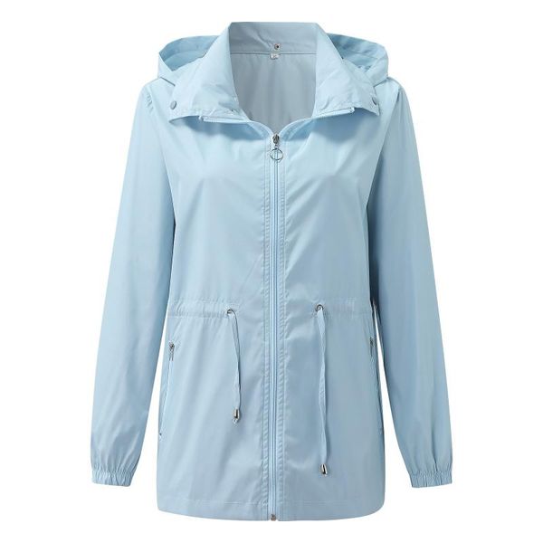 women's jackets drawstring women windbreaker jacket zipper hooded coats for pure color long sleeve basic, Black;brown
women's jackets drawstring women windbreaker jacket zipper hooded coats for pure color long sleeve basic, Black;brown
