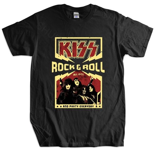 men's t-shirts t shirt black for men kiss rock & roll all nite party everyday t-shirt band merch cotton tshirt boys, White;black
men's t-shirts t shirt black for men kiss rock & roll all nite party everyday t-shirt band merch cotton tshirt boys, White;black