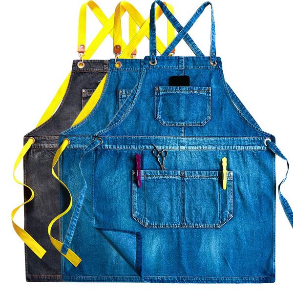 aprons cowboy solid denim cooking chef pocket pinafore men hairdresser apron house cleaning canvas master for kitchen accessories
aprons cowboy solid denim cooking chef pocket pinafore men hairdresser apron house cleaning canvas master for kitchen accessories