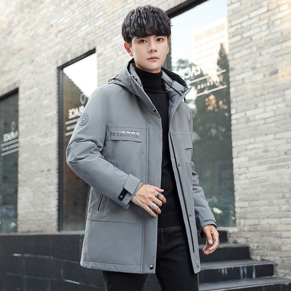 high grade down jacket men's coat winter trend student work clothes white duck down goose down canadian medium and long cotton padded j, Black
high grade down jacket men's coat winter trend student work clothes white duck down goose down canadian medium and long cotton padded j, Black