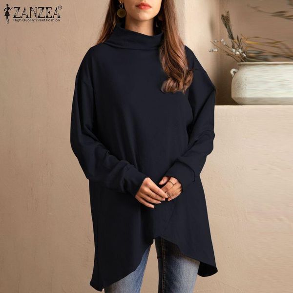 elegant turtleneck hoodies zanzea 2021 women's casual long sleeve pullovers female asymmetrical sweatshirts plus size &, Black
elegant turtleneck hoodies zanzea 2021 women's casual long sleeve pullovers female asymmetrical sweatshirts plus size &, Black
