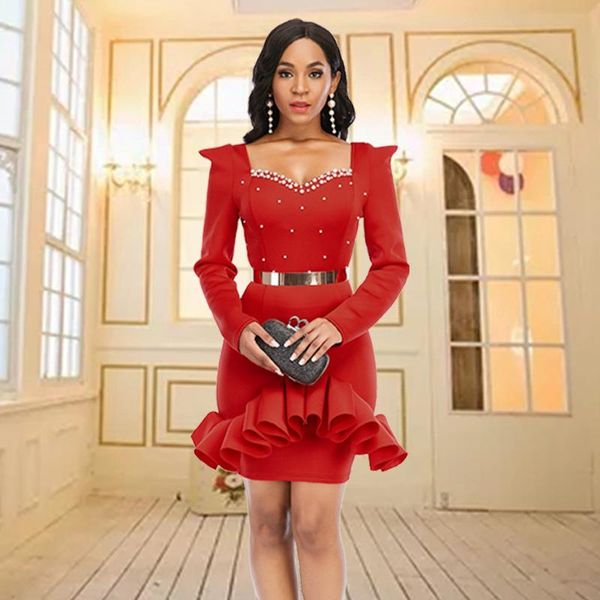 spring and autumn african women red color long sleeve mini dress clothes dresses for ethnic clothing
spring and autumn african women red color long sleeve mini dress clothes dresses for ethnic clothing