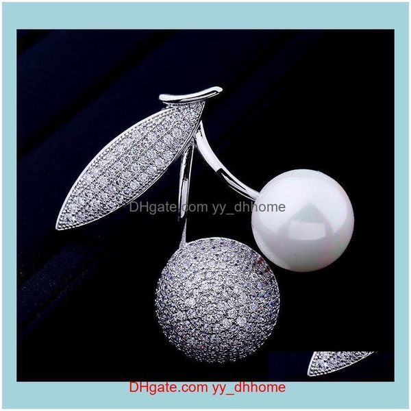 pins, brooches jewelry european trend luxury micro-inlaid zircon pearl cherry jewelry temperament women high-end sweater coat brooch pin aes, Gray
pins, brooches jewelry european trend luxury micro-inlaid zircon pearl cherry jewelry temperament women high-end sweater coat brooch pin aes, Gray