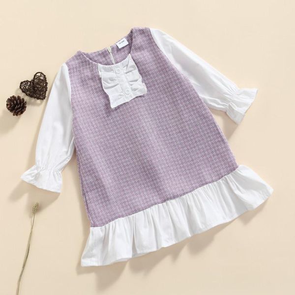girl's dresses children fake two-piece midi dress, girls plaid print long sleeve o-neck patchwork ruffle hem dress for spring, fall, Red;yellow
girl's dresses children fake two-piece midi dress, girls plaid print long sleeve o-neck patchwork ruffle hem dress for spring, fall, Red;yellow