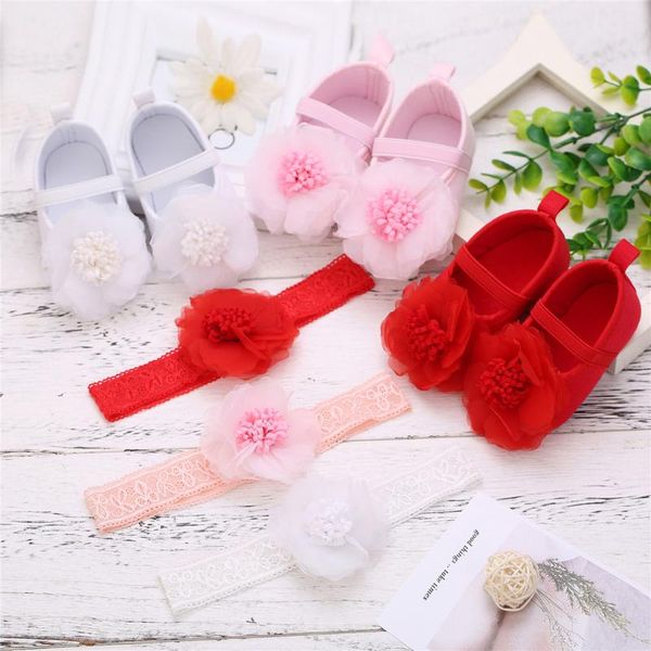 born baby girls 1pc hair belt + flowers applique soft sole single shoes for toddlers girl kids' first walkers
born baby girls 1pc hair belt + flowers applique soft sole single shoes for toddlers girl kids' first walkers