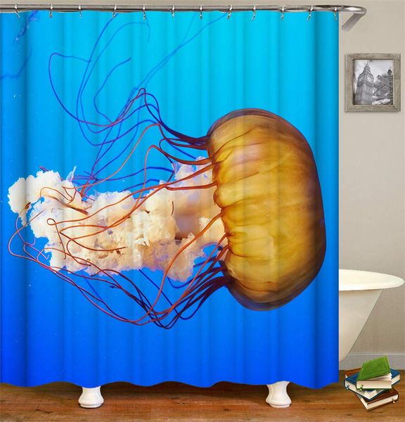 jellyfish in the ocean.shower curtain. background. 70.8x70.8 inch waterproof fabric. contains 12 hooks. home decoration.
jellyfish in the ocean.shower curtain. background. 70.8x70.8 inch waterproof fabric. contains 12 hooks. home decoration.