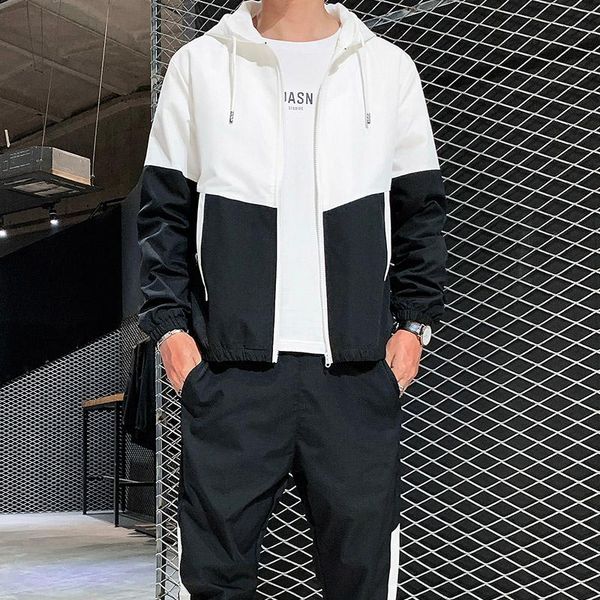 autumn men fashion casual loose solid color long pants sports jacket two piece suits men's tracksuits, Gray
autumn men fashion casual loose solid color long pants sports jacket two piece suits men's tracksuits, Gray