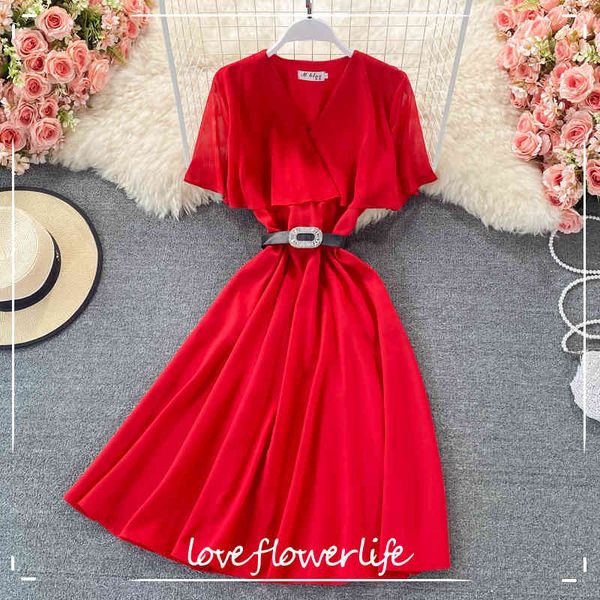 loveflowerlife summer casual solid elegant dress a line v neck short high waist mid-calf fairy women dresses 210521, Black;gray
loveflowerlife summer casual solid elegant dress a line v neck short high waist mid-calf fairy women dresses 210521, Black;gray