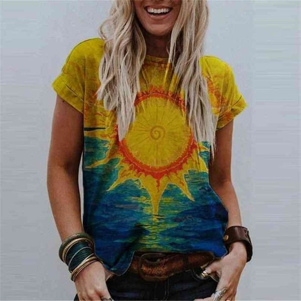 fashion women's tie dye prints short sleeve round neck summer casual baggy graphic tee t-shirt 210324, White
fashion women's tie dye prints short sleeve round neck summer casual baggy graphic tee t-shirt 210324, White