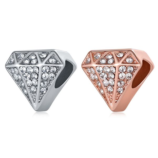 1pcs shiny diamond shape pendant diy beads adapting original pandora charm bracelet ladies jewelry making gifts, Silver
1pcs shiny diamond shape pendant diy beads adapting original pandora charm bracelet ladies jewelry making gifts, Silver