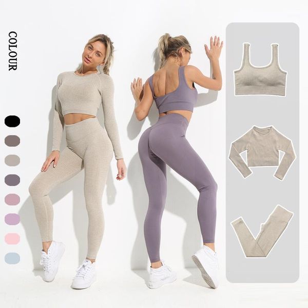 yoga outfit gym clothing seamless leggings women set workout clothes female athletic wear fitness bra long sleeve crop sport suit
yoga outfit gym clothing seamless leggings women set workout clothes female athletic wear fitness bra long sleeve crop sport suit