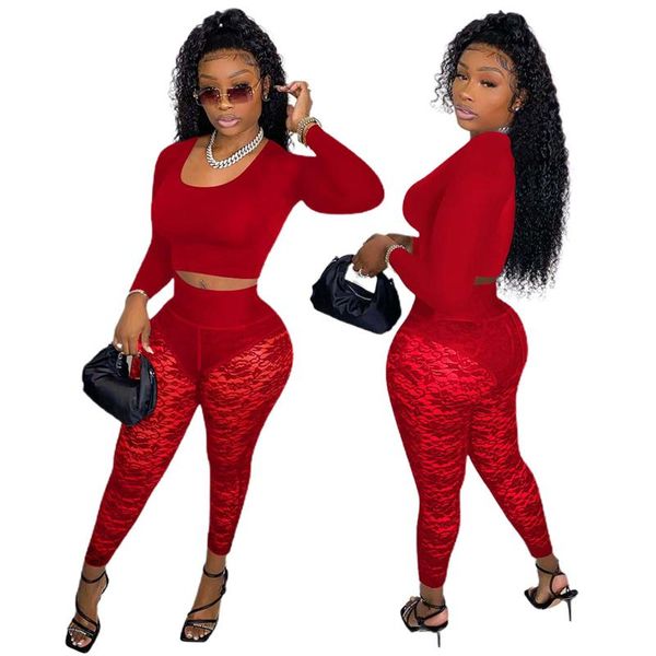 women's two piece pants lace patchwork pice set woman long sleeve t-shirt crop high waist skinny autumn winter tracksuit clubwear, White
women's two piece pants lace patchwork pice set woman long sleeve t-shirt crop high waist skinny autumn winter tracksuit clubwear, White