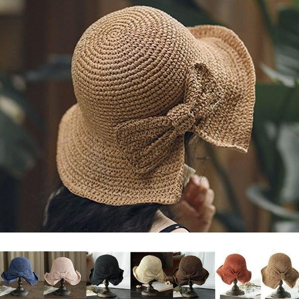 wide brim hats parent-child raffia bow sun hat floppy summer for women beach panama straw dome bucket femme shade visor, Blue;gray
wide brim hats parent-child raffia bow sun hat floppy summer for women beach panama straw dome bucket femme shade visor, Blue;gray