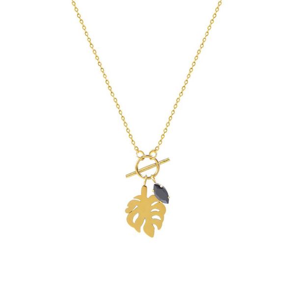 chains ins french choker leaf black zircon charm jewelry plated 18k gold titanium steel pendant necklace for women girl trendy gift, Silver
chains ins french choker leaf black zircon charm jewelry plated 18k gold titanium steel pendant necklace for women girl trendy gift, Silver