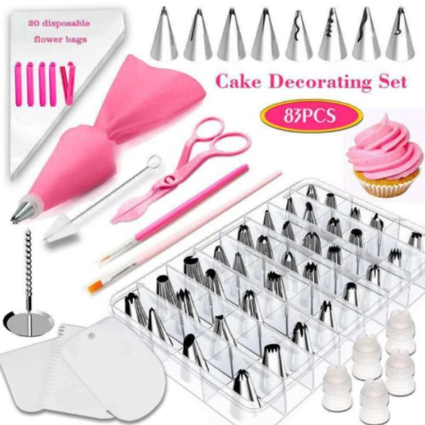 pcs cake decorating tools kit turntable pastry nozzles cream confectionery bags icing piping tips bake set baking &
pcs cake decorating tools kit turntable pastry nozzles cream confectionery bags icing piping tips bake set baking &