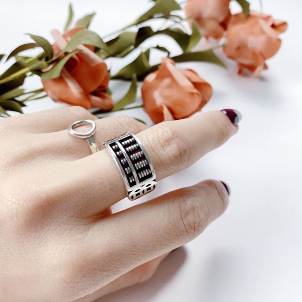 cluster rings clearance sale abacus trendy open ring 925 sterling silver for women men vintage boho kpop simple finger resizable jewelry, Golden;silver
cluster rings clearance sale abacus trendy open ring 925 sterling silver for women men vintage boho kpop simple finger resizable jewelry, Golden;silver