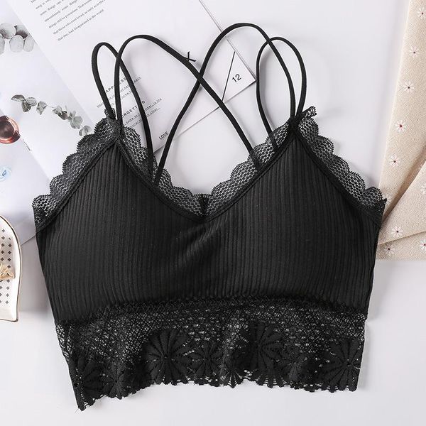sports bra for women yoga underwear lace padded cross backless push up female running indoor training sportswear gym clothing, White;black
sports bra for women yoga underwear lace padded cross backless push up female running indoor training sportswear gym clothing, White;black