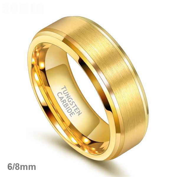 wedding rings arrival classic men ring gold color 6mm 8mm width tungsten carbide luxury band simple jewelry, Slivery;golden
wedding rings arrival classic men ring gold color 6mm 8mm width tungsten carbide luxury band simple jewelry, Slivery;golden