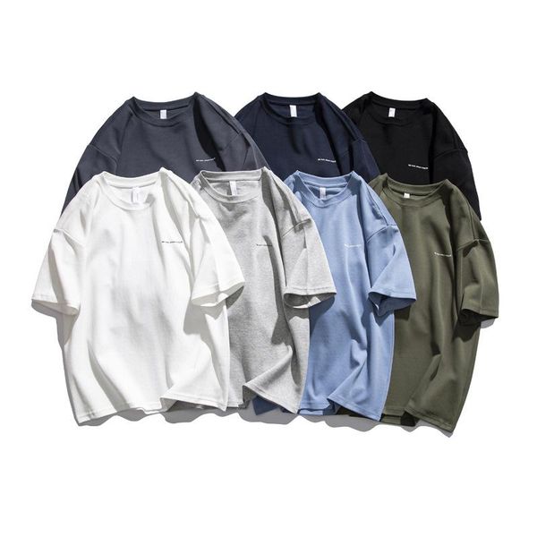 men's t-shirts american high street solid color loose drop shoulder round neck cotton t-shirt 2021 summer japanese short-sleeved men, White;black
men's t-shirts american high street solid color loose drop shoulder round neck cotton t-shirt 2021 summer japanese short-sleeved men, White;black