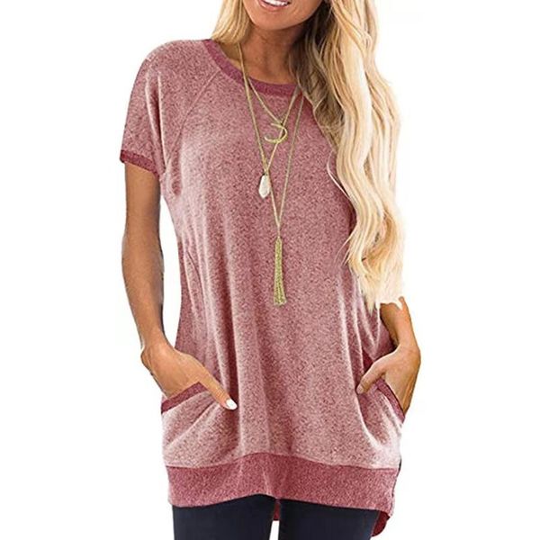 women's t-shirt t-shirts solid short sleeve shirt casual tees women clothing fashion sweatshirt, White
women's t-shirt t-shirts solid short sleeve shirt casual tees women clothing fashion sweatshirt, White