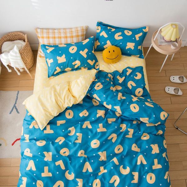 bedding sets world of letters cotton printed pillowcase quilt cover bed sheet size king four-piece set
bedding sets world of letters cotton printed pillowcase quilt cover bed sheet size king four-piece set