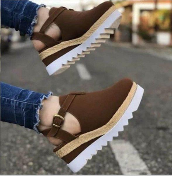 fashion roman high heels women pumps shoes rubber platform sandals summer round toe suede female sandalen, Black
fashion roman high heels women pumps shoes rubber platform sandals summer round toe suede female sandalen, Black
