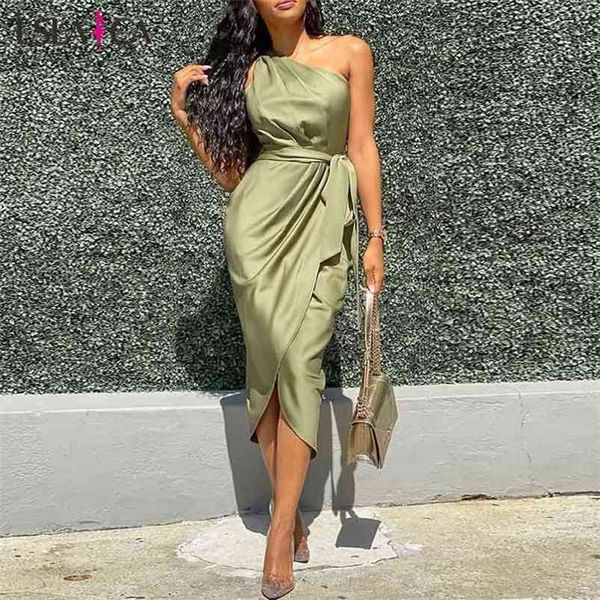 women dress elegant sleeveless one shoulder strappy solid color evening party fashion ladies midi summer vestidos 210515, Black;gray
women dress elegant sleeveless one shoulder strappy solid color evening party fashion ladies midi summer vestidos 210515, Black;gray