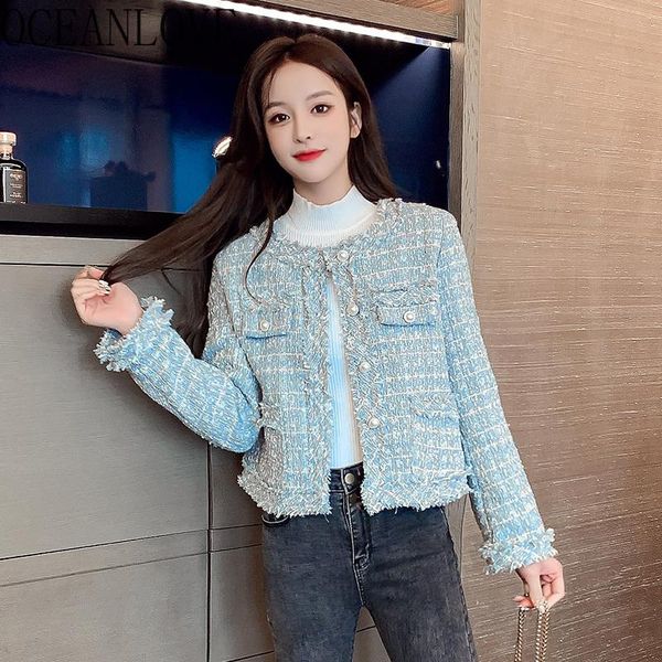 women's jackets oceanlove veste femme plaid office lady tweed autumn winter women vintage single breasted chaquetas, Black;brown
women's jackets oceanlove veste femme plaid office lady tweed autumn winter women vintage single breasted chaquetas, Black;brown