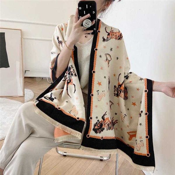 british geometric imitation cashmere scarf for women in autumn and winter warm thickened jacquard short beard brushed shawl, Blue;gray
british geometric imitation cashmere scarf for women in autumn and winter warm thickened jacquard short beard brushed shawl, Blue;gray