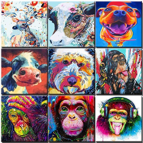 paintings diy painting by numbers colourful animals handpainted oil drawing on canvas adults kit unique gift home decoration art
paintings diy painting by numbers colourful animals handpainted oil drawing on canvas adults kit unique gift home decoration art